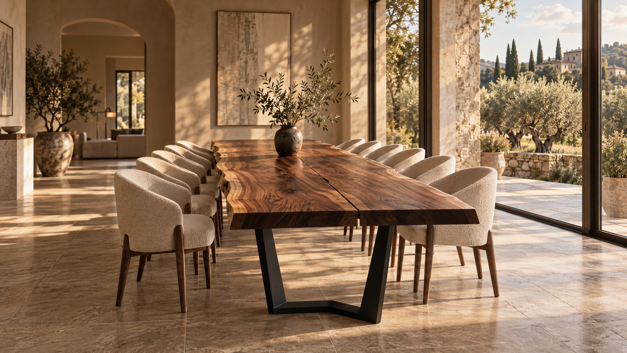 NODATI luxury dining table in Italian villa
