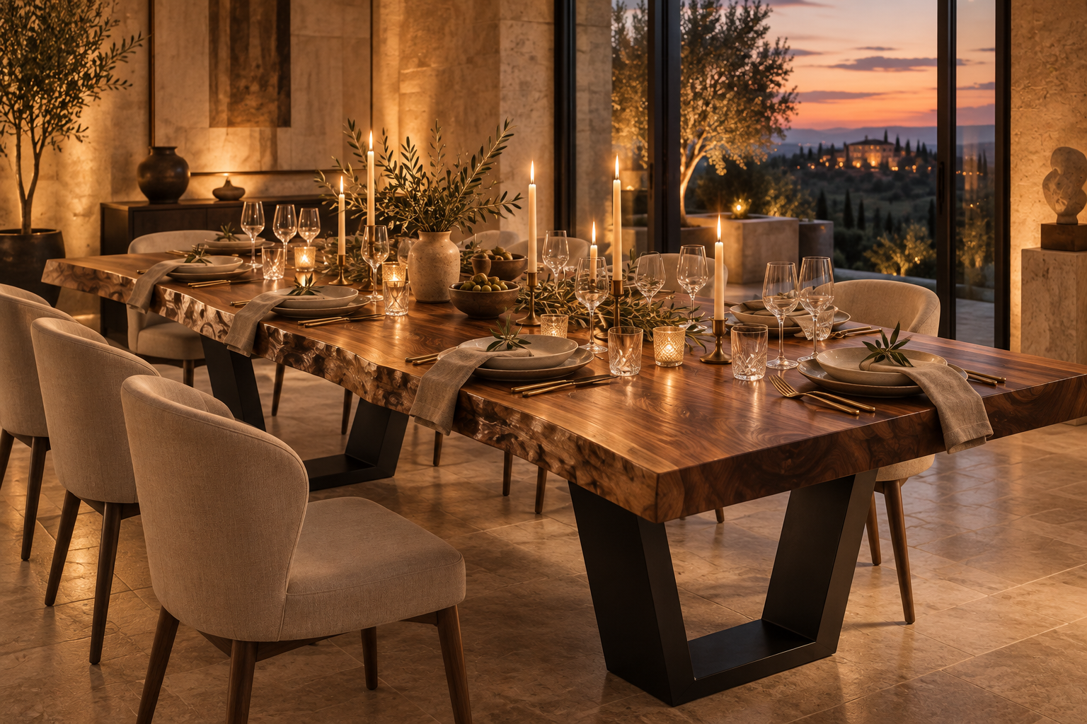 Luxury dining setting